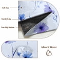 thumbnail image 6 of Non-Slip Rug Pad Rugs Spring Watercolor Purple Blue Flower Rectangle Area Rugs 5x7Ft Soft Carpet Pads for Living Room Kids Room, Blossom Floral Leaves, 6 of 9