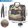 thumbnail image 2 of FORMRS Zipper Binder with Shoulder Strap 2-inch Ring 500 Sheet Capacity File Bag, Black Halloween Cat, 2 of 5