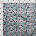 thumbnail image 3 of oneOone Viscose Chiffon Light Gray Fabric Asian Suzani Craft Projects Decor Fabric Printed By The Yard 42 Inch Wide, 3 of 5