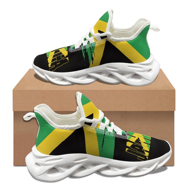 Zapatos vulcanizados suaves con estampado de la bandera de Jamaica, unisex, para otoño e invierno, con absorción de impactos, antideslizantes, de moda, clásicos, para caminar.