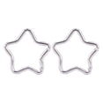 thumbnail image 1 of Ruifaya Mosquetón con cierre de resorte en forma de estrella para exteriores, llaveros para acampar y hacer senderismo ＜, 1 of 7