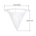thumbnail image 2 of Unique Bargains 350 Mesh Paint Filter Bag, 10.6' Dia Cone Shape Nylon Strainer for Filtering Paint, Gasoline, Fuel, Ink, 2 of 6