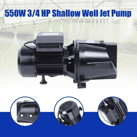 0.75HP 550W 1" Shallow Jet Water Well Pump Garden Sprinkler System Self Priming