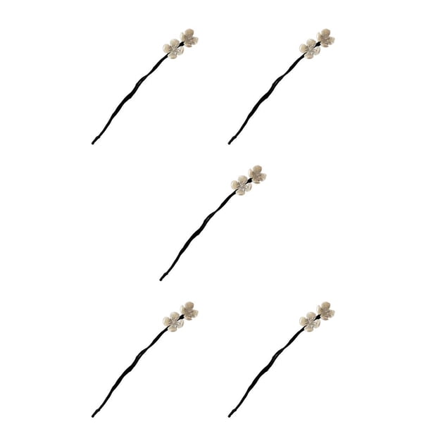 Minnieouse Hair Stick Estética Bun Maker Boda Compromiso Horquilla Novias Hija Tocado Accesorios para el cabello Tipo 2 Typ 2 5piezas