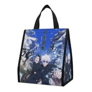 Jujutsu Kaisen Lunch Bag, Insulated Lunch Bag for Women Men Kids Lunch Box Container Bag Reusable Lunch Tote Bag for Office, Work, School, Beach, Travel, Picnic
