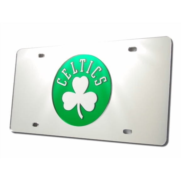 Boston Basketball Celtics Acrylic License Plate Laser Tag