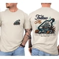 thumbnail image 3 of Fishers of Men Christian T-Shirt – Double-Sided Scripture Tee with Deer Hunter Graphic, Religious Faith Shirt, Unisex Worship Top, 3 of 7