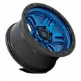 thumbnail image 2 of 17X9 6X135 Fuel 1PC D790 AMMO Blue With Black Lip Wheel Rim, 2 of 3