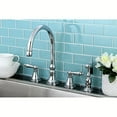 thumbnail image 1 of Kingston Brass Governor 8" Deck Mount Kitchen Faucet with Brass Sprayer, 1 of 1