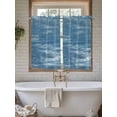 thumbnail image 4 of Vintage Blue 2 Panel Kitchen Curtains for Windows, Modern Abstract Art Ombre Bathroom Privacy Curtain, Home Décor Window Treatment for Bedroom/Living Room 55"x45", 4 of 6