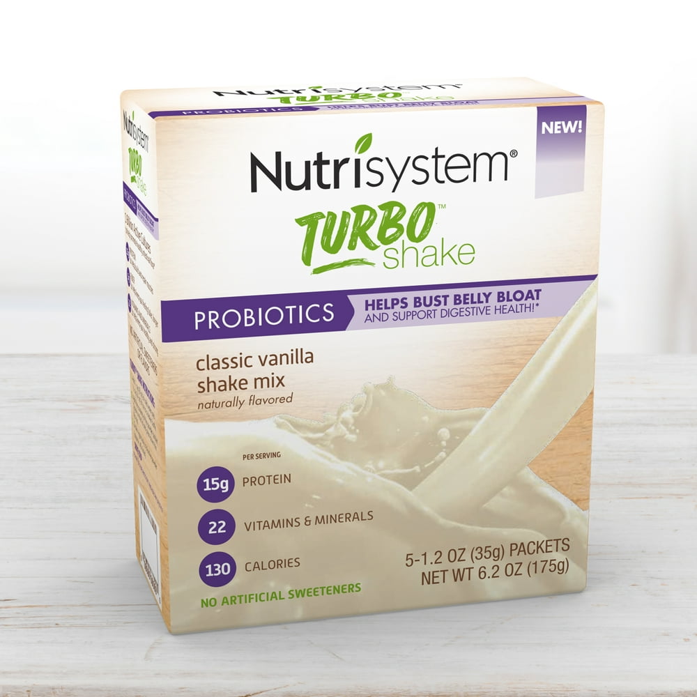 Nutrisystem Turbo Vanilla Shake Mix, 1.2 Oz, 20 Ct - Walmart.com ...