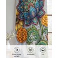 thumbnail image 6 of Vintage Floral Boho Sheer Curtains 63 Inch Length 2 Panels Set for Living Room/Bedroom, Abstract Art Modern Flowers Kitchen Curtains Grommet Semi-Sheer Curtains Drapes Window Treatments 42"x63"x2, 6 of 7