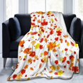 thumbnail image 2 of Fall Blanket for Boys Girls, Cute Autumn Themed Design Printed Throw Blankets for Kids Lap, Chair Sofa, Warm Soft Cozy Blanket, 40"x 50", 2 of 6