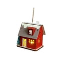 thumbnail image 3 of Cabaña de madera luminosa de Navidad, construcción robusta coleccionable, regalo de Navidad. Estilo F, 3 of 9