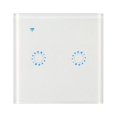 thumbnail image 1 of Commutateur Sans Fil Commutateur Lumineux Wi‐Fi Mur Intelligent compatible avec Alexa Echo Google Home Assistant Contrôle Application Interrupteur Lumineux Tactile Téléphone mobile compatible avec iOS 1 2 3 Groupes, 1 of 8