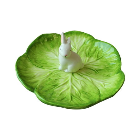 

Unique Cabbage Shape Tray Dinner Plate Ceramic Tableware Delicate Kids Cutlery