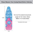 thumbnail image 6 of HELLHERO Iron Pad Board Cover 15" x 54" Non-Fading Adjustable Fastener Ironing Board Protector with One-Piece Cover for Easy Change Dustproof Covers Blue Seashells, 6 of 6