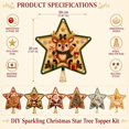 thumbnail image 2 of Clearance! DIY Sparkling Christmas Star Tree Topper, Christmas Pearl Art Kits for Adults, Pearl Diamond Art Diy Kits DIY (Reindeer), 2 of 6