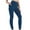 Blue, variant on TrendVibe365 Womens Leggings High Waisted with Pockets Solid Color Stretchy Gym Yoga Pants High Waisted Scrunch Butt Leggings Tights with Pockets Casual Slim Sports Trousers Blue XL
