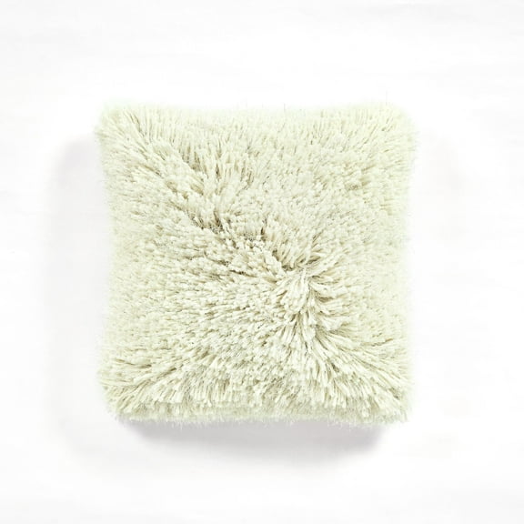 Lush Decor Shaggy Fur Decorative Pillow Cover Neutral Single 20x20
