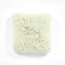Lush Decor Shaggy Fur Decorative Pillow Cover Neutral Single 20x20