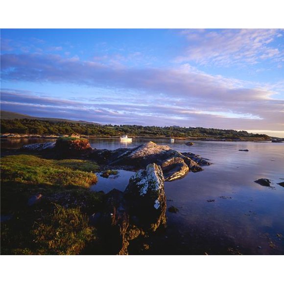 Posterazzi DPI1807116 Kenmare Bay Dunkerron Islands Co Kerry Ireland - Shoreline On A Bay Poster Print by The Irish Image Collection, 17 x 13