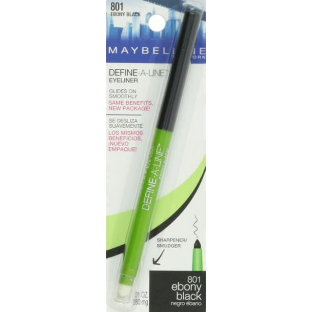 Maybelline New York Define-A-Line Eyeliner Ebony Black 0.01 Ounce