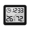 thumbnail image 1 of Thermohygrometer Simple Smart Home Electronic Digital Thermometer Hygrometer LCD Wall Clock ,Fast Response, 1 of 6