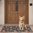 thumbnail image 4 of Gray Halloween Pumpkins Skulls and Bones Door Rugs,Washable Non Slip Door Mats Indoor,Decorative Door Mats,Entry Mat Indoor for Entrance,Bedroom,Kitchen,Bathroom,16"x47", 4 of 6
