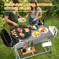 thumbnail image 2 of Premium Grill Table  Original Kettle, Outdoor Grill Cart With Wheels, 2 of 7