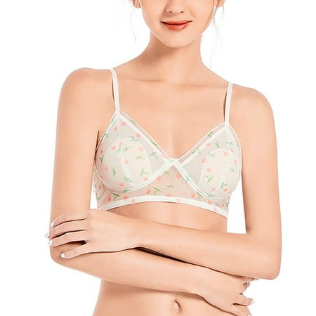 

KBKYBUYZ Rimless Bra Thin Cup Girl Sexy Comfortable Lace Underwear