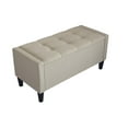 thumbnail image 4 of HMD Banc de Rangement Rembourré en Braylen 42", Beige, 4 of 5