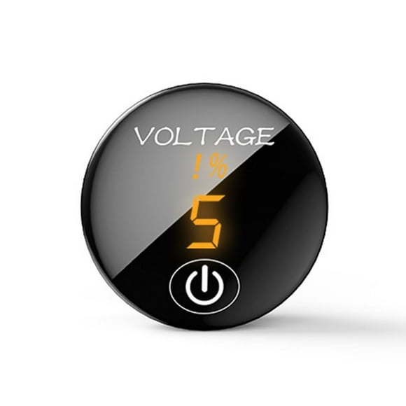 HUGFEGWE Battery Voltmeter, DC 5-48V Digital Voltage Gauge, Waterproof LED Volt Monitor with Touch Switch for Car Motorcycle Truck Camper Caravan Marine U2537-30942