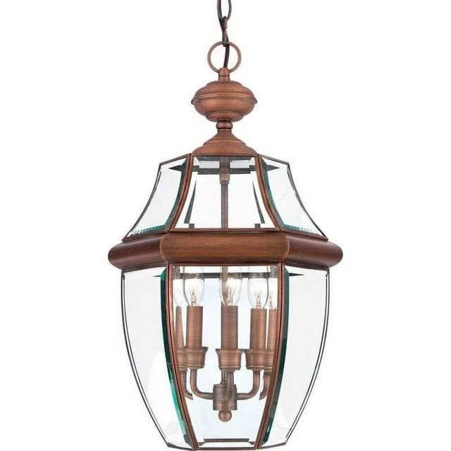 Atlin Designs Large Hanging Lantern in Aged Copper