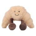 thumbnail image 4 of Juguete de peluche de comida para niños, suave, de algodón PP, divertido y lindo pan relleno, almohada, regalo de cumpleaños, decoración del hogar, croissant, 4 of 14