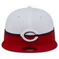 thumbnail image 2 of Men's New Era  Red/White Cincinnati Reds Paint Stroke 59FIFTY-Fitted Hat, 2 of 5