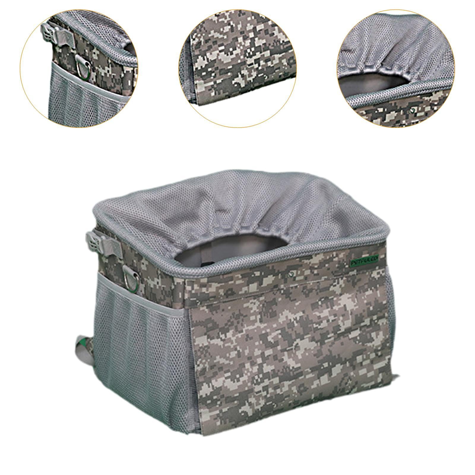 Bvdfgk Dog Bike Basket Ventilated Dog Backpack Carrier Camping Biking Dog Bag Large Dog