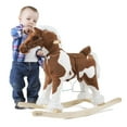 thumbnail image 7 of Rocking Horse Plush Animal on Wooden Rockers with Sounds, Stirrups, Saddle & Reins, Ride on Toy, Toddlers to 4 Years Old by Happy Trails, 7 of 7