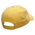 thumbnail image 4 of I'd Rather Be Eating Chocolate Embroidered Low Profile Dyed Cotton Twill Cap - Yellow OSFM, 4 of 5