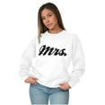 thumbnail image 5 of Mrs. Bride Bachelorette Honeymoon Women Crewneck Sweatshirt Brisco Brands S, 5 of 6