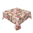 thumbnail image 2 of Wukai Rose Flowers Waterproof Tablecloth for Kitchen Dining, Fits Square Tables for 2-4 Seats -54"x54", 2 of 7