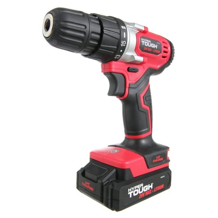 Hyper Tough HT Charge 20-Volt Max Lithium Ion Cordless Drill-Driver, (Best Power Drill Brand)