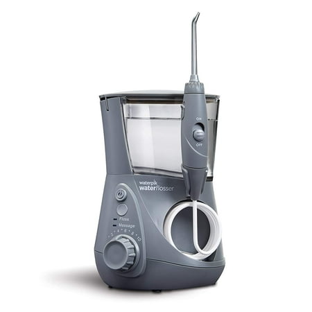 Waterpik Water Flosser Electric Dental Countertop Professional Oral Irrigator For Teeth, Aquarius, WP-667 Modern Gray