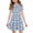 Blue, variant on yuCgh Floral Print Easter Dress for Girls, Short Sleeve Summer Dress with Front Pocket, Lightweight Casual Party Dress for Kids,Blue 110