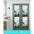 thumbnail image 5 of Window Privacy Film Dark Green Ombre Forest Stained Glass Window Film Decorative Sun Block Window Cover Watercolor Tree Window Clings Static Adhesive Sticker for Bathroom 17.7"x78.7", 5 of 6
