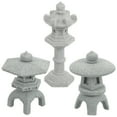 thumbnail image 1 of 3pcs Miniature Pagoda Statues Micro Landscape Japanese Style Pagoda Lantern Decor, 1 of 6