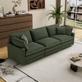 thumbnail image 4 of Cloud Couch, Couches for Living Room with 4 Pillow, 3 Seater Sofa for Bedroom Apartment, Deep Seat Sofa, Green, 4 of 7