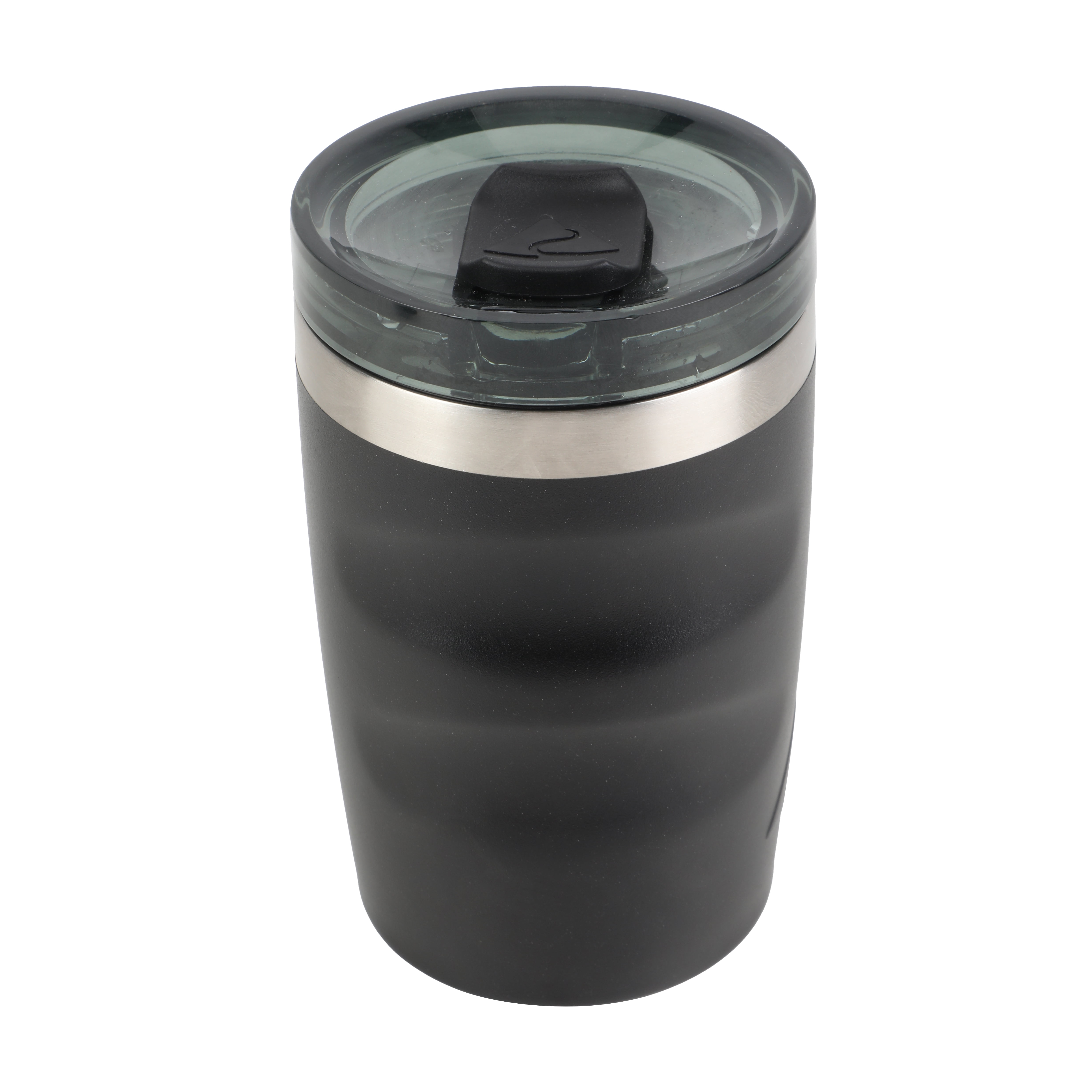 Ozark Trail 12oz Ceramic Lined Stainless Steel Insulated Travel Tumbler with Slider Lid, Black