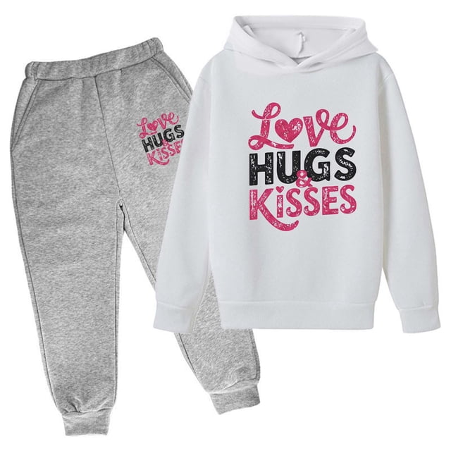 Tenues & Ensemble pour Garçons Automne Hiver Ensemble à Capuche pour Enfants Chandail Imprimé Mignon Manches Longues Décontracté Ensemble à Capuche pour Garçons
