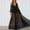 Black, variant on CALAFEBILA Ladies Formal Dress,Fashion Long Sleeve Sparkly Glitter Sequin Dress,Deep V Neck Hollow Out Perspective Slim Party Gown Ankle Length Dress for Bridal